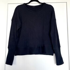 Terez Rib Drop Shoulder Sweatshirt Sz Medium